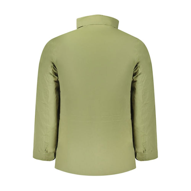 Green Nylon Men's Jacket