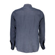 Blue Linen Men Shirt