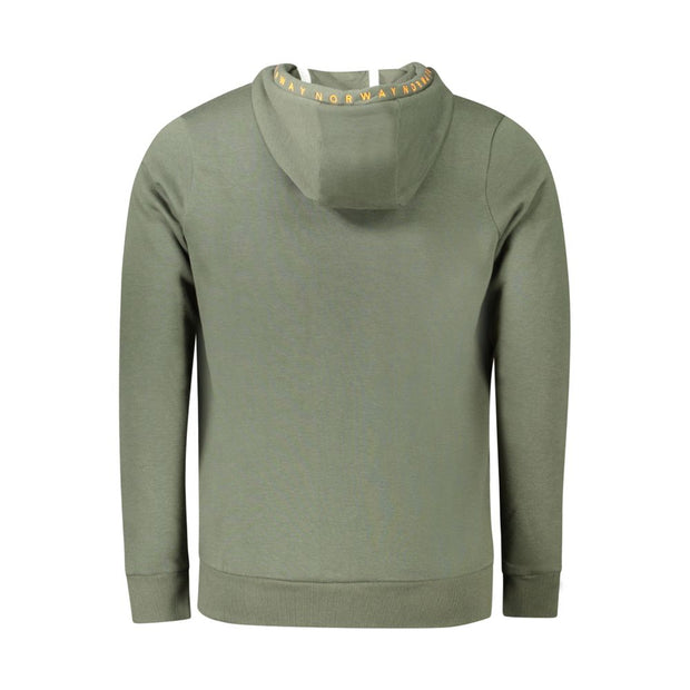 Green Cotton Men Sweater