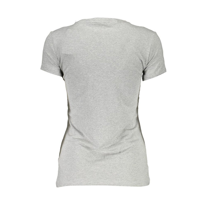 Gray Cotton Women T-Shirt