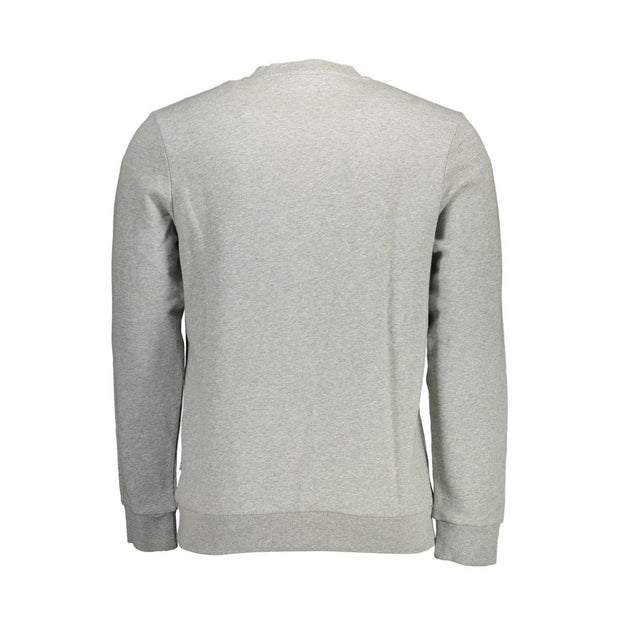 Gray Cotton Men Sweater