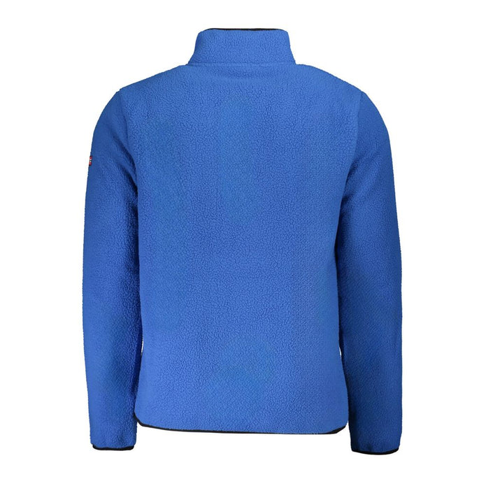 Blue Polyester Men Sweater