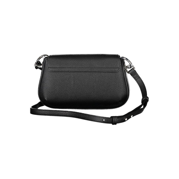 Black Polyethylene Women Handbag