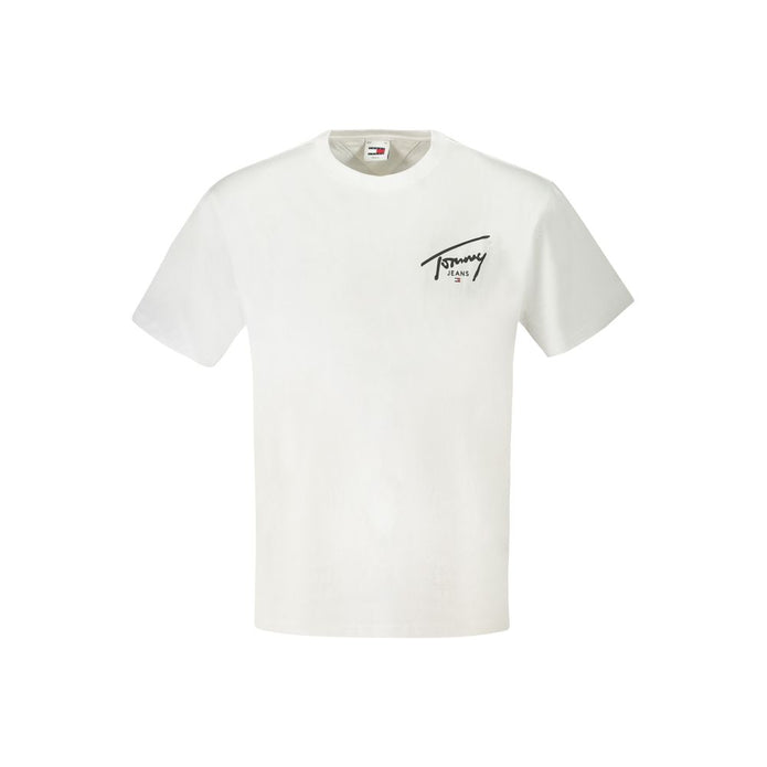 White Cotton Men T-Shirt