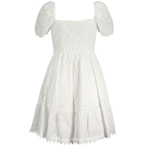 White Cotton Women Dress