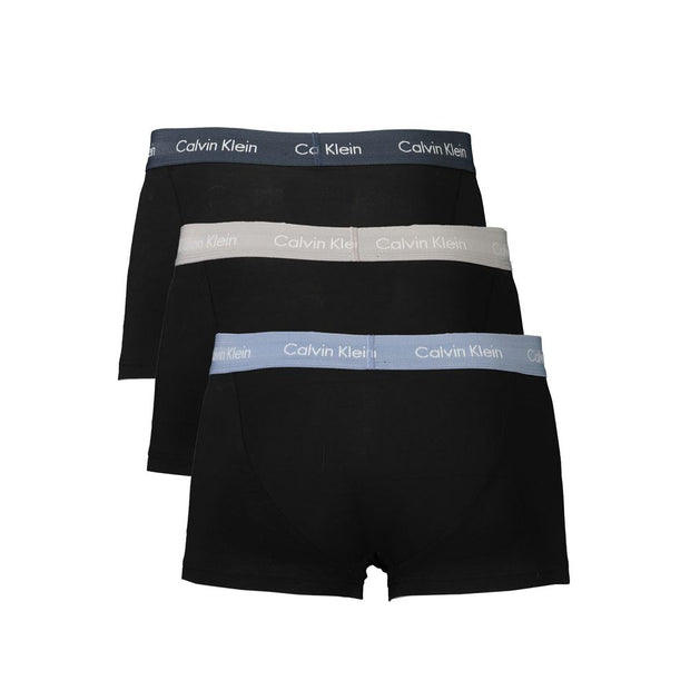 Black Cotton Men Boxer