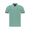 Green Cotton Men Polo Shirt