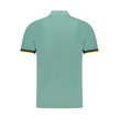 Green Cotton Men Polo Shirt