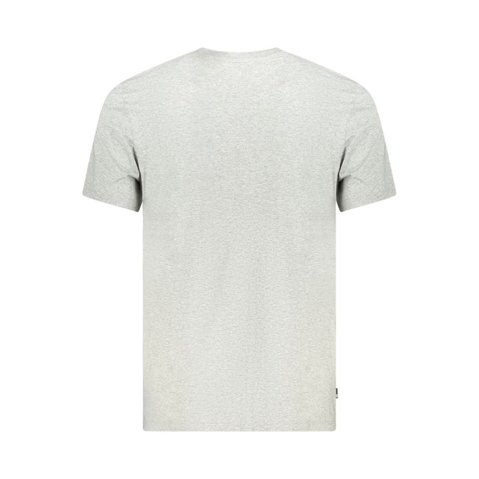 Gray Cotton Men T-Shirt