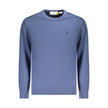 Blue Cotton Men Sweater