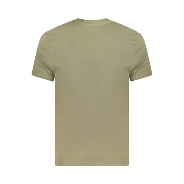 Green Cotton Men T-Shirt