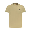 Beige Cotton Men T-Shirt