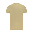 Beige Cotton Men T-Shirt