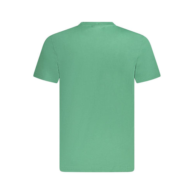 Green Cotton Men T-Shirt