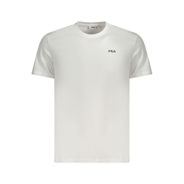 White Cotton Men T-Shirt