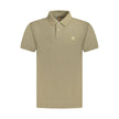 Brown Cotton Men Polo Shirt