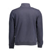 Blue Cotton Men Sweater