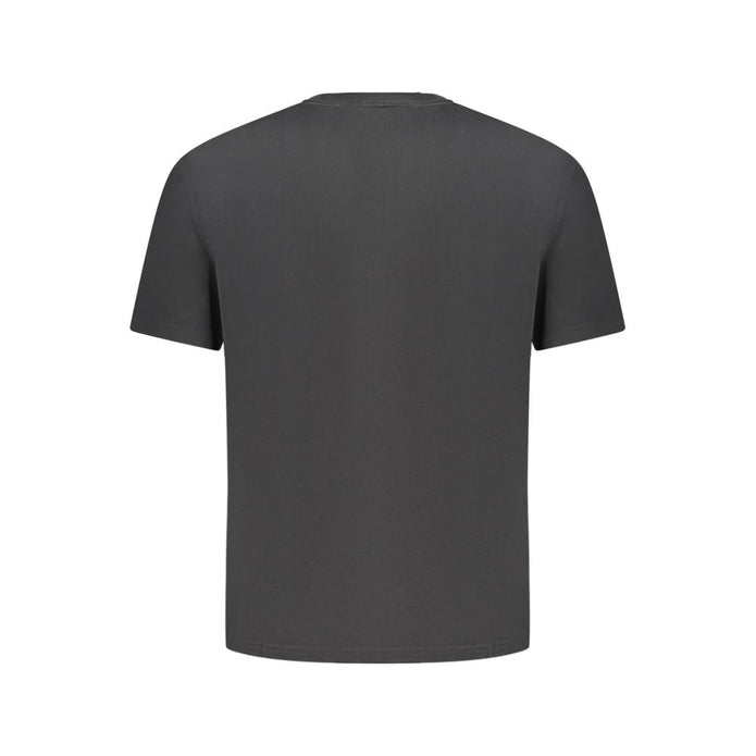 Black Cotton Men T-Shirt