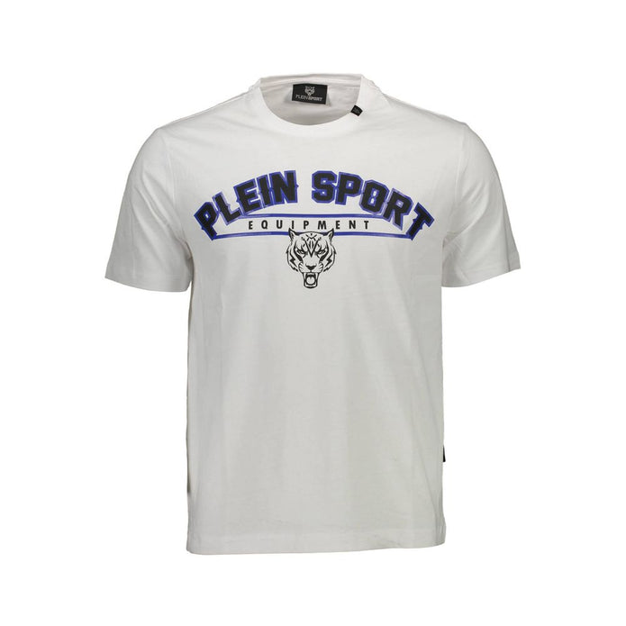 White Cotton Men T-Shirt