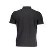 Black Cotton Men Polo Shirt