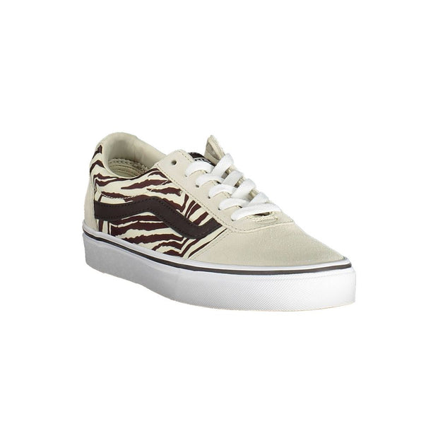 Beige Leather Women Sneaker