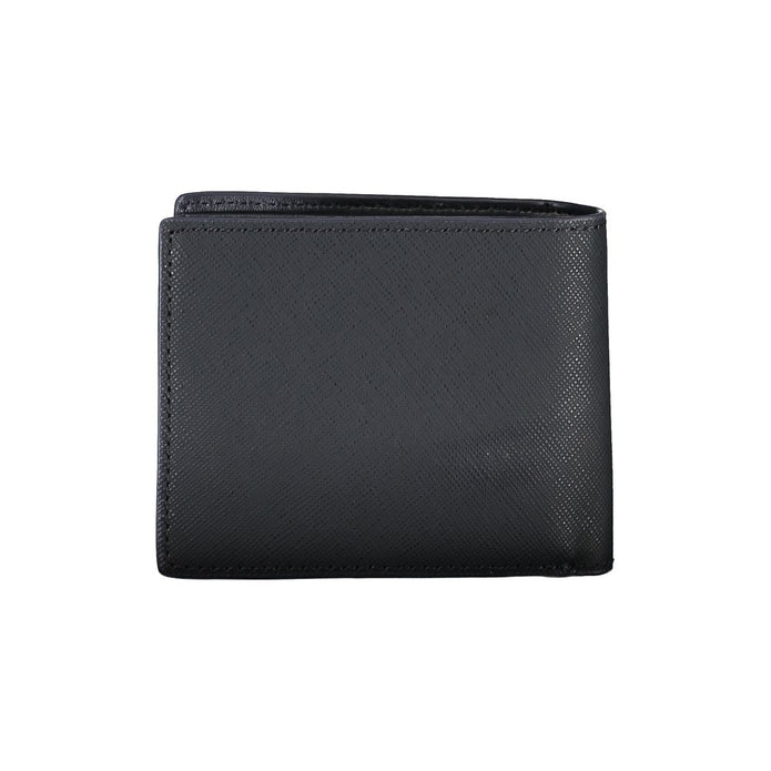 Blue Leather Men Wallet