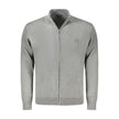 Gray Polyamide Men Cardigan