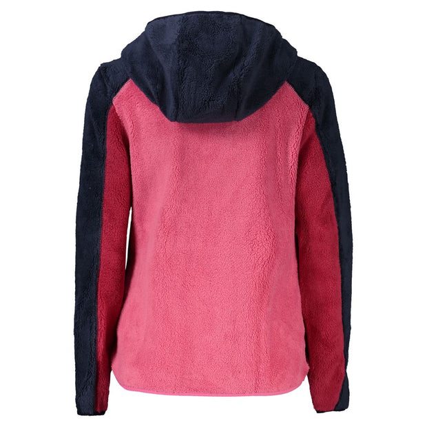 Pink Polyester Women Jacket