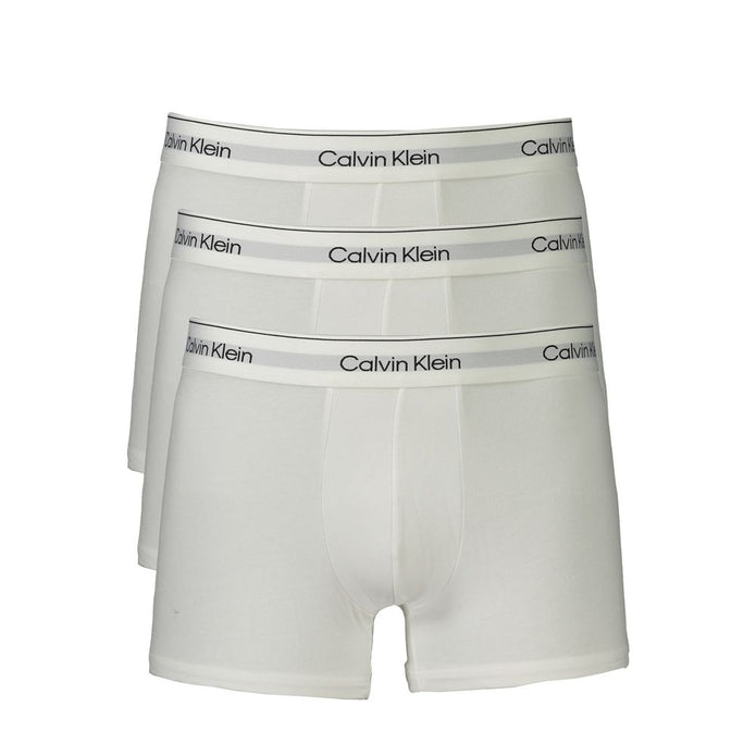 White Cotton Men Boxer