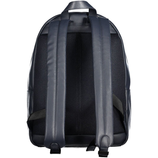 Blue Polyethylene Men Backpack