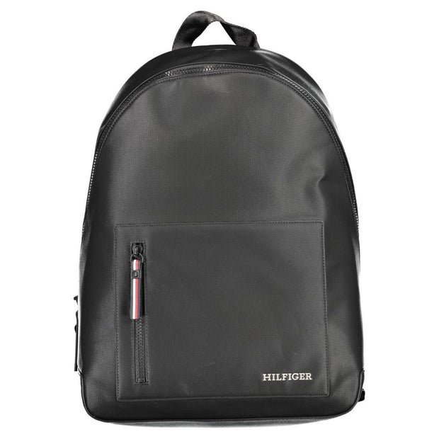 Black Polyester Backpack