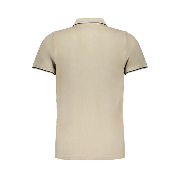 Beige Cotton Polo Shirt