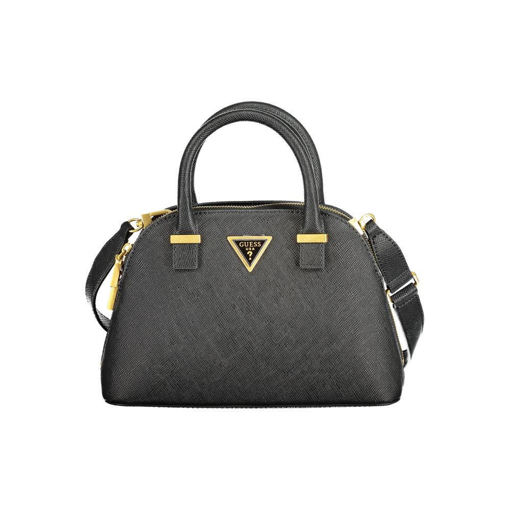 Black Polyethylene Women Handbag