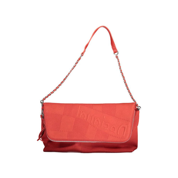 Red Polyethylene Women Handbag