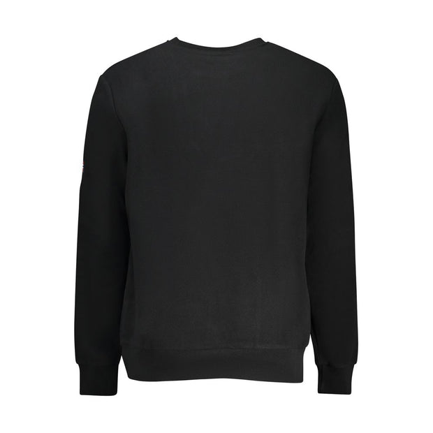 Black Polyester Men Sweater