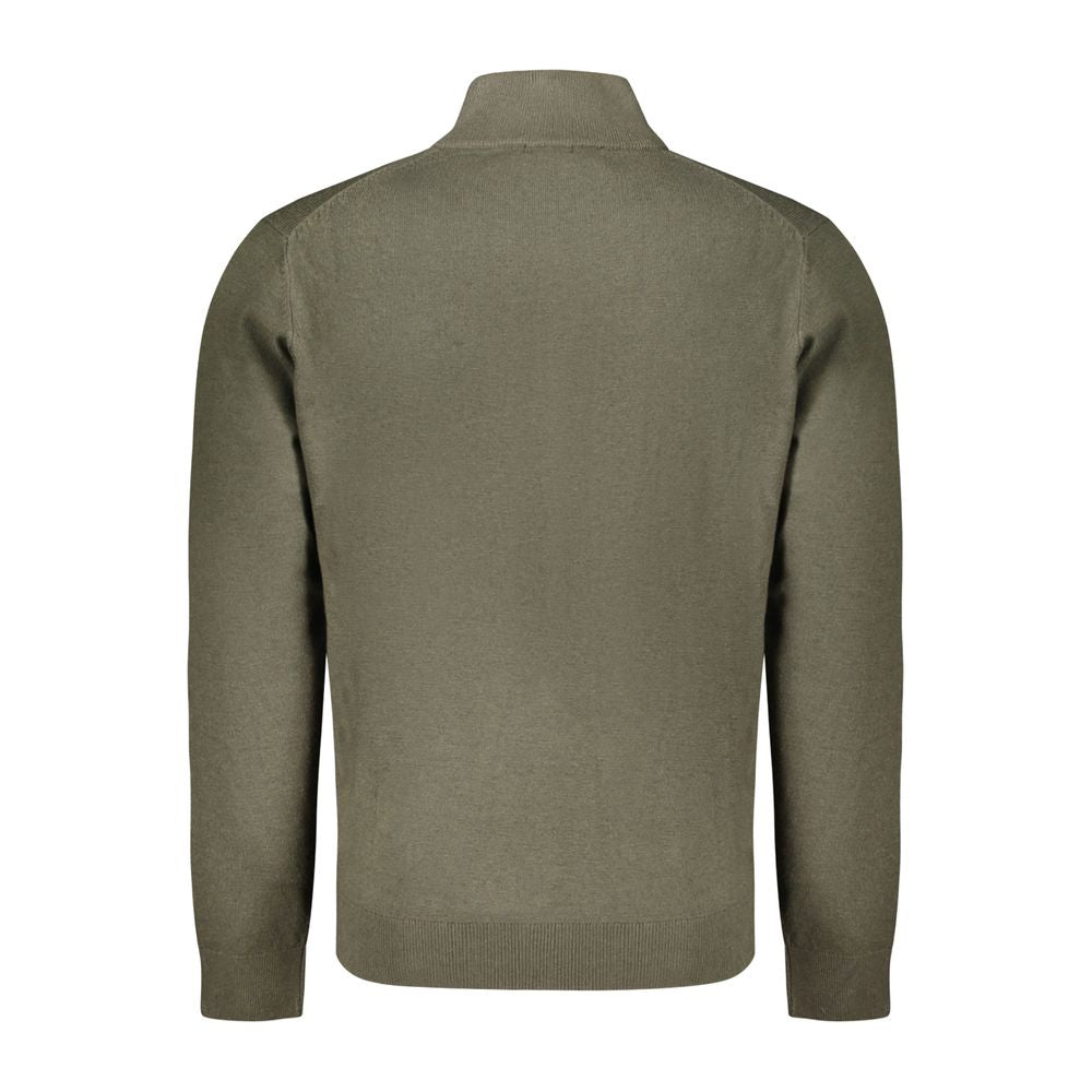 Green Polyamide Men Cardigan