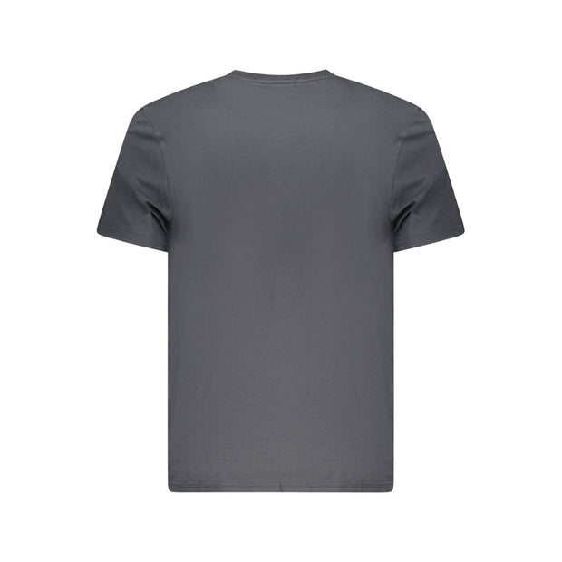 Black Cotton Men T-Shirt