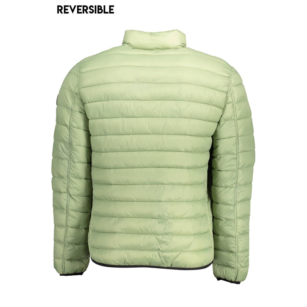 Green Nylon Men Jacket