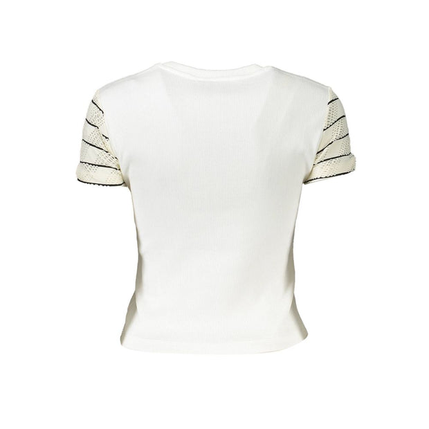 White Cotton Women Top