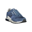 Blue Polyester Men Sneaker