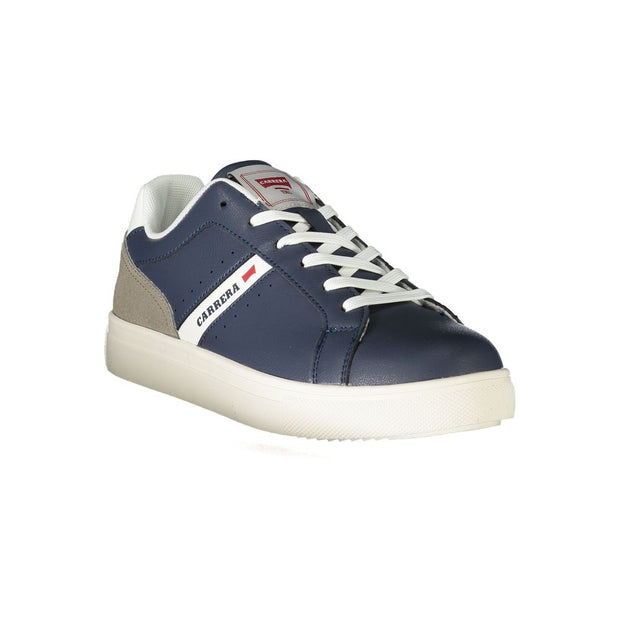 Blue Polyester Sneaker