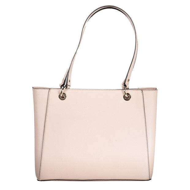 Pink Polyethylene Handbag