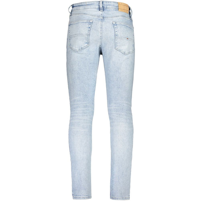 Light Blue Cotton Jeans & Pant