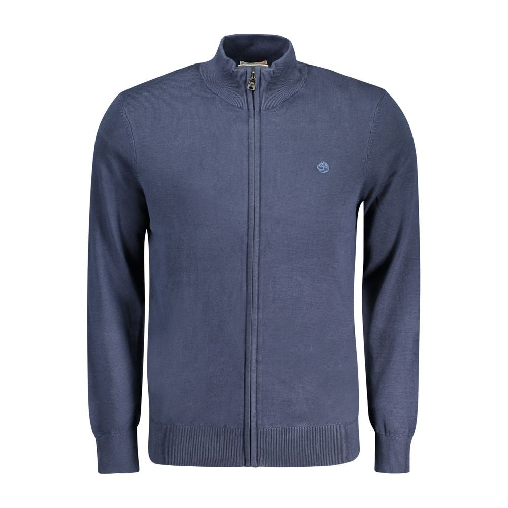 Blue Cotton Men Sweater