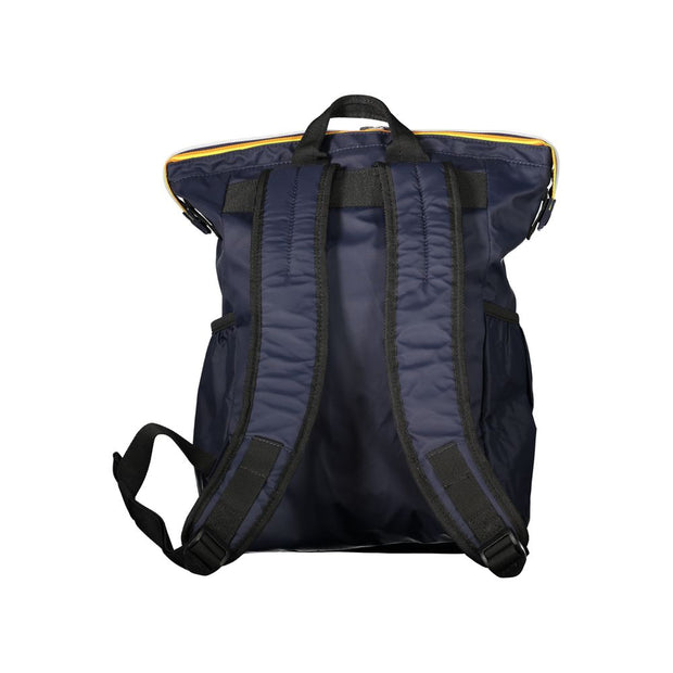 Blue Polyamide Men Backpack