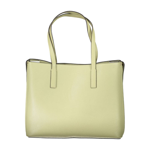 Green Polyethylene Women Handbag