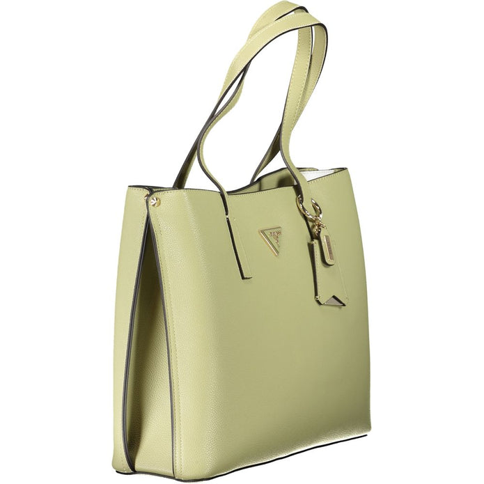 Green Polyethylene Women Handbag