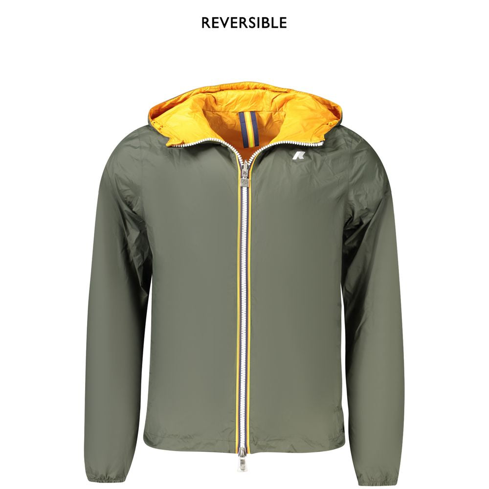 Green Nylon Men Jacket