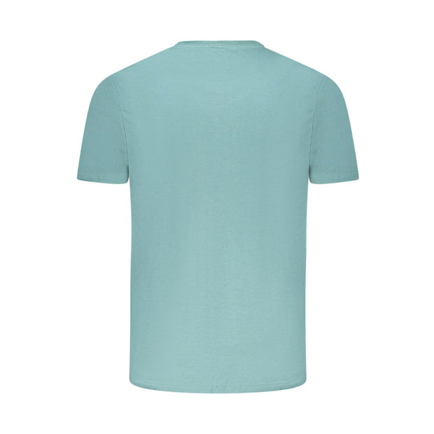 Green Cotton Men T-Shirt