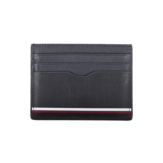 Blue Leather Men Wallet